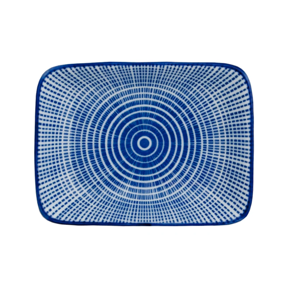 Oriental Tokusa Blue & White Sauce Dish